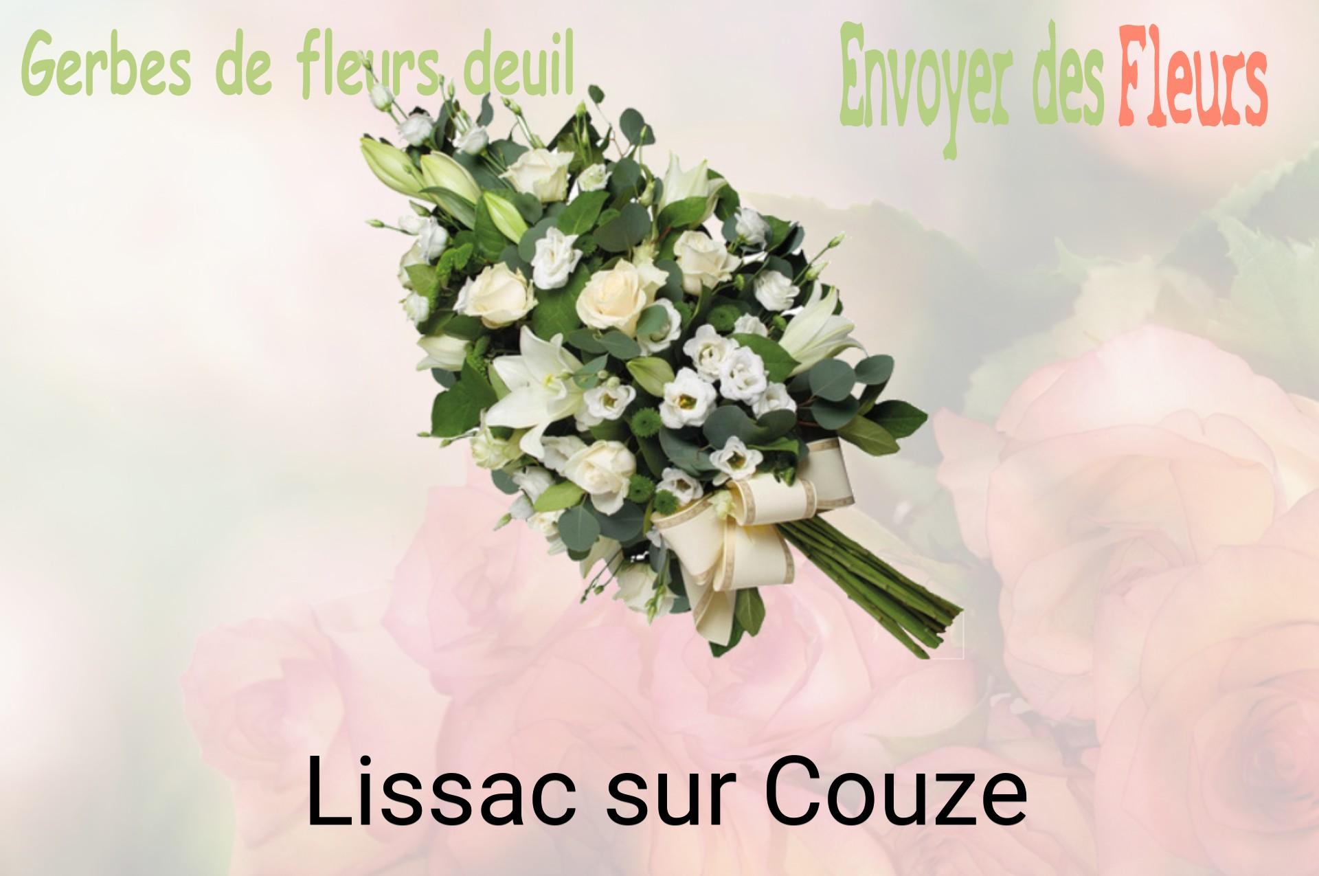 Gerbe de fleurs de deuil livrée à Lissac-sur-Couze